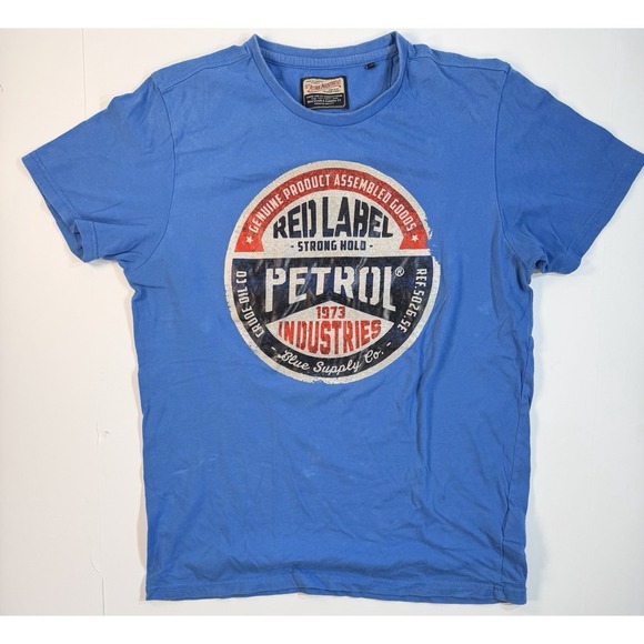 Petrol Other - Petrol Industries Graphic Tee Blue Logo Shirt Mens Size M Casual Streetwear